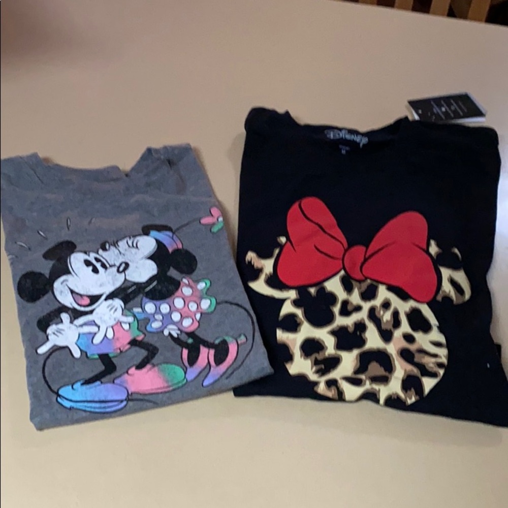 Bundle of Mickey and Minnie t shirts.  BNWT.